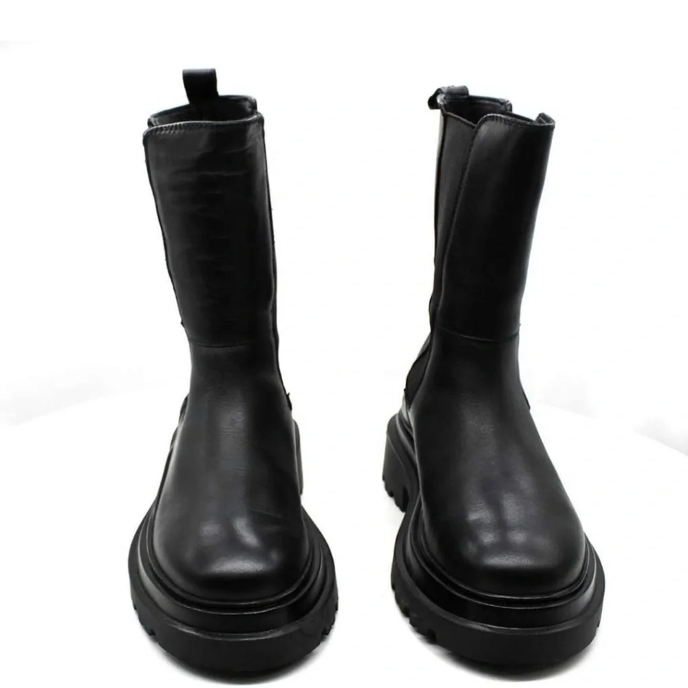 Aqua Black Ankle Boots - Picture 7 of 14
